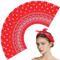 Morcheiong 8/16 Pcs Bandanas Paisley Bandana Head Scarf Headband Handkerchiefs for Men Women Boy Girls - color: Red