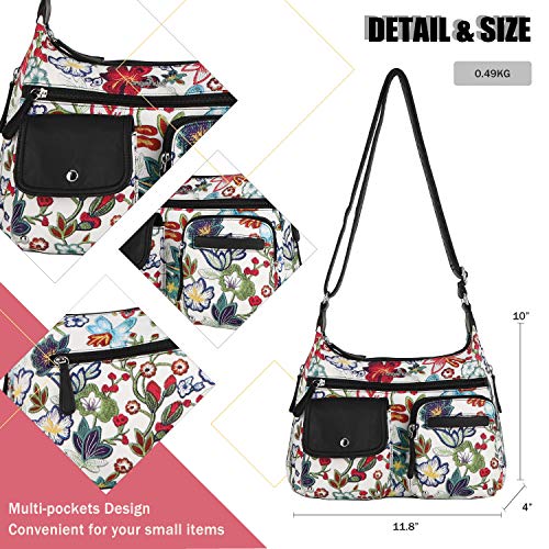 Angel Kiss Crossbody Bags for Women, Ladies Shoulder Handbags and Purses Medium Faux Leather Pocketbooks | Ladies - color: Red/Black