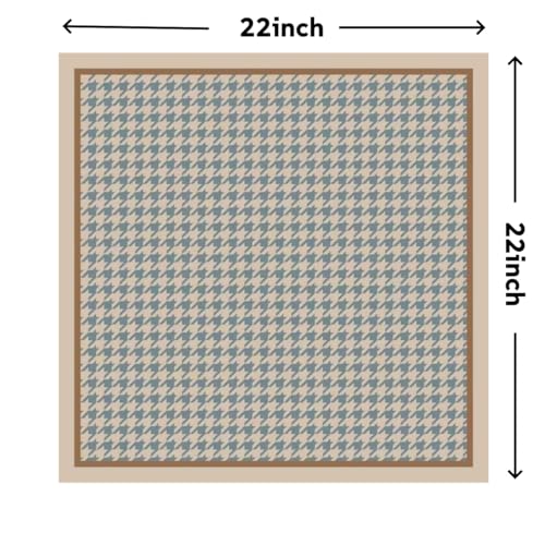 Single Pack Bandanas 60s Premium Cotton Soft Thin Handfeel Large Handkerchief for Men and Women - color: Houndstooth