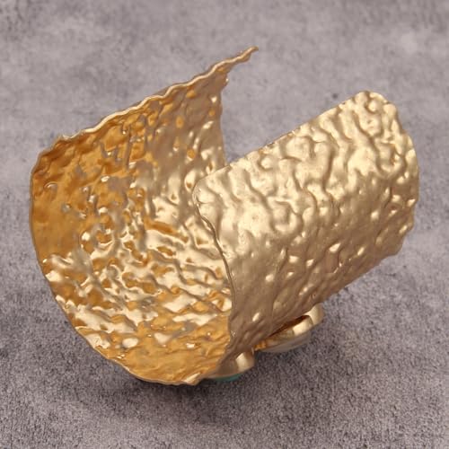 Gold Cuff Bracelet for Women Silver Beaded Bracelets Open Bangle Stackable Stretch Bead Bracelet Boho Jewelry Gifts for Wife Couple - style: Chunky Arm Cuffs