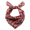 AVKA Studio 100% Cotton Bandanas for Women & Men, 2 Pack 20x20 Inch, 22x22 inch Hand Printed, Lightweight Cotton Handkerchief - color: Burgundy, size: 22 x 22 Inches Large