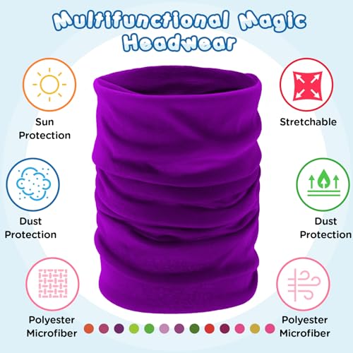 Jiuguva 26 Pcs Neck Gaiter Men Face Mask Headband Boho Head Wrap Headwear Bulk Hiking Seamless Neck Scarf Skull Bandana Women - color: Light Color, style: Basic Style