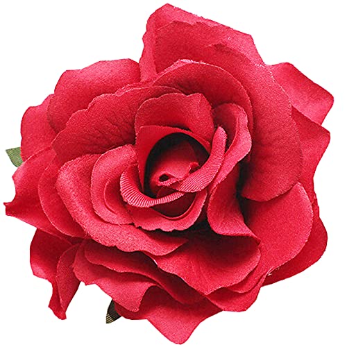 Hair Flower Clips Brooch Boutique Hair Accessories Bohemia Hairpins for Women Girls (ST Red) - color: ST Red