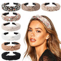 DRESHOW 8 Pack Knotted Headbands for Women Wide Turban Headband Yoga Exercise Ribbing Hair Hoop Hair Bands Accessories - color: 8 Pack Plastic Hair Hoop H