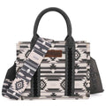 Wrangler Aztec Tote Bag for Women Boho Shoulder Purses and Handbags - color: Angel Diamond Black (Guitar Strap)