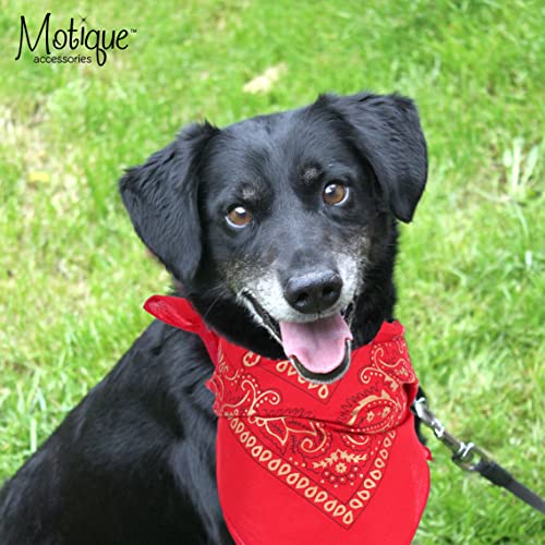 Motique Accessories 22 Inch Cotton Paisley Bandana - color: Apple Green Gold