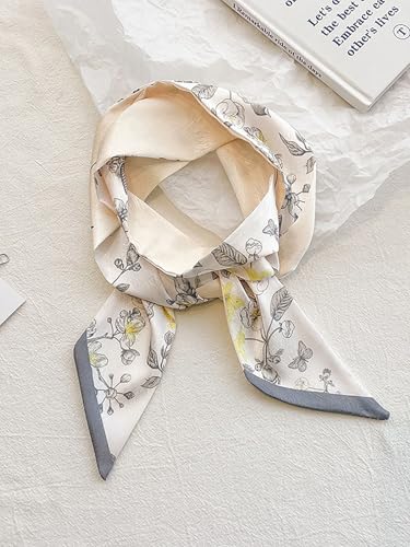 4/40 Pcs Hair Scarf for Women, 35"x2.36" Lightweight Silk Headband, Purse & Bag Scarves Gift Collection - color: Pastel