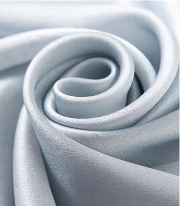 ANDANTINO 100% Silk Long Scarf-Women Large Oblong Shawls with Gift Packed - color: Blue&white Plum Flowers