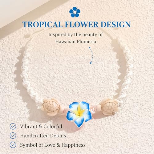 Long tiantian Gold Anklet Bracelet for Women Flower Anklet Summer Beach Vacation Jewelry Gift Boho Chic Foot Chain - color: blue