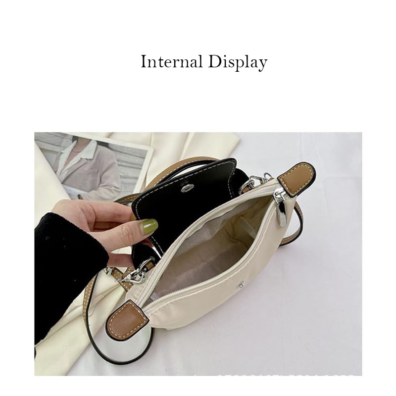 Fashionable and versatile handbag for women, mini shoulder bag, crossbody bag, coin purse, mobile phone bag - color: Off-white