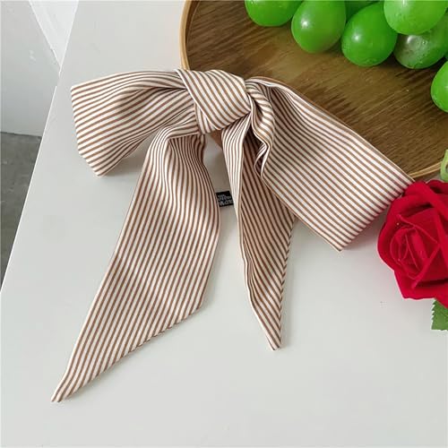 4 Pack Purse Scarf Handbags For Women,Boho Scarrves for Bag Hair Accessories Handle Fashion Lightweight - color: Coffee