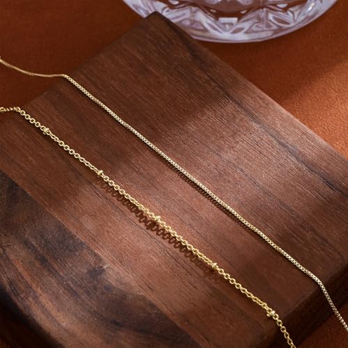 VIROMY Gold Ankle Bracelets for Women - Layered Anklets for Women Waterproof Beach Jewelry Gifts - color: Anklet D-Gold