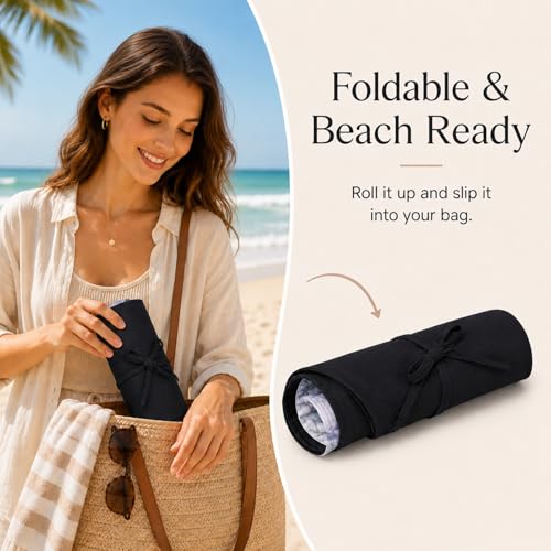 Wide Brim Sun Hat for Women Reversible Beach Hats Metal Wired Edge Gardening Hats, UPF 50+ Bucket Summer Hat - color: Black Floral