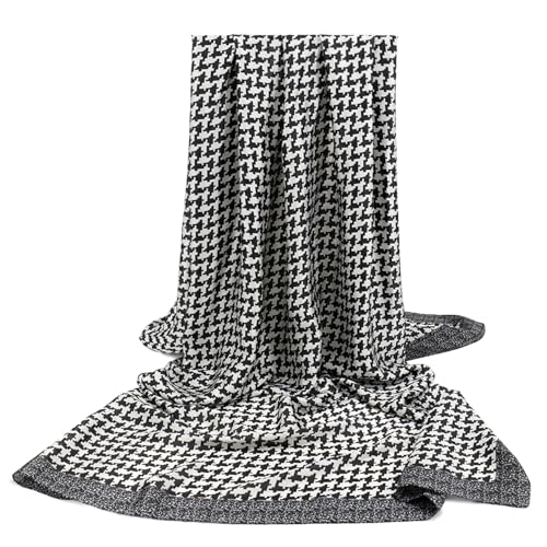 vimate 100% Large Silk Feeling Scarf-Women's Fashion Long Mulberry Silk Satin Neck Scarf Sunscreen Shawl Wrap Headscarf - color: Style 10