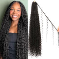 Goddess Boho Box Braids Crochet Hair-8 Packs 30 Inch Crochet Box Braids for Black Women Pre Looped (1B#, 30 Inch (Pack of 8)) - color: 1B#, size: 30 Inch (Pack of 8)