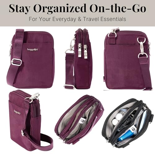 Baggallini Women's Modern Take Two Rfid Crossbody - color: Mulberry