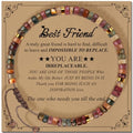 Inspirational Gifts Bracelets for Women: Mothers Day Birthday Gifts for Mom Women Friends Sister - Healing Natural Stone Beads Bracelets Thinking of you Get Well Soon Gift for Women - color: A-H Jasper Stone-Best Friend
