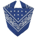ZENO 100% Cotton & Natural Fibers Bandana Scarf - Soft, Durable, Machine Washable – Unisex for Men & Women - color: Royal Blue Single
