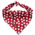 Lionet Paws Christmas Dog Bandana Washable Cotton Handkerchief Scarf Triangle Bandana for Small Medium Large Dogs Santa Claus Girl Boy - color: Santa Claus, size: Small (Pack of 1)