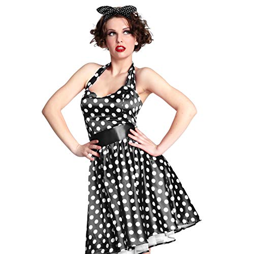 Hicarer 2 Pieces Polka Dot Headband Bandana Headband 50s Costume Hair Accessories Bows Wide Head Wrap for Women(Red, Black,Small Dots) - color: Red, Black, style: Small Dots