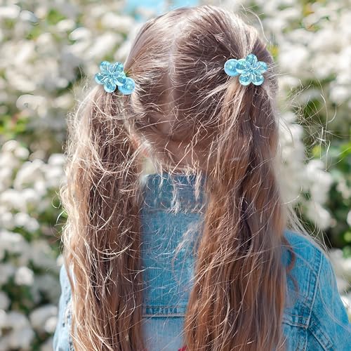 12PCS Ball Charm Hair Ties Colored Camellia Bead Rubber Band Bubble Hair Ties with Balls No Damage Ponytail Holders for Toddler Girls (Pink, Purple, Blue, Rose Red, Grey,Yellow) - color: Pink, Purple, Blue, Rose Red, Grey ,Yellow