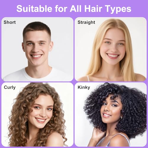 2-Pack Curly Hair Brush, Curl Defining Brush with Soft Boar Bristles Detangling Tangled Glides,Wide-Teeth Design Effortlessly Shaping & Defining Curls,Curling Definer for Wet & Dry Hair (Green Purple) - color: Green Purple