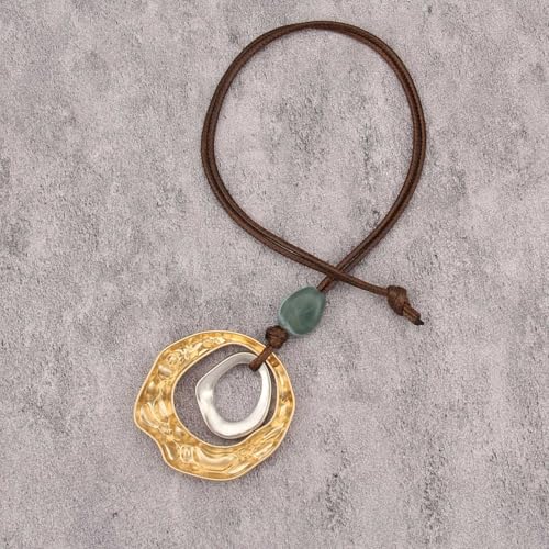 Chunky Necklace for Women Boho Pendant Necklace Statement Western Choker Necklaces for Women Vintage Bohemian Jewelry - style: Bohemian Choker Necklace