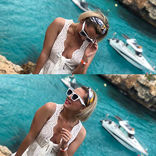 DRESHOW 4 Pack Boho Fashion Turban Headbands for Women Girls Flower Printed Plastic Head Band Vintage Cross Hair Accessories - color: 4 Pack Knot Cloth Wide A