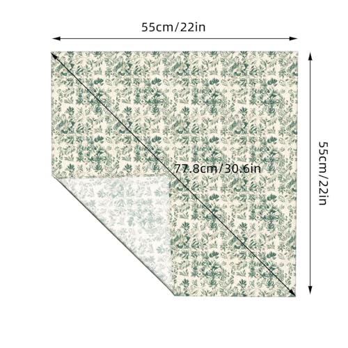 Head Scarf Hair Neck Scarves for Women Fashion Silk Satin Purse Bag Scarfs Handbags Bandana Neckerchief - color: Bohemian Green Floral
