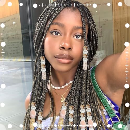NAISKA 50Pcs Vintage Hair Beads for Braids Loc Jewelry Dreadlock Beads for Hair Multi Shape Loc Beads Braid Charms Dreadlock Accessories for Women Men - color: Gold
