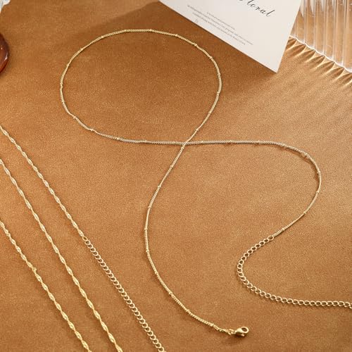 VIROMY Gold Waist Beads Chain for Women Waterproof Belly Chain Body Belt Chain Beach Accessories Body Women's Jewelry - style: Style B-GD