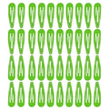 40pcs 2 inch colorful Hair Clips Hair Barrettes Metal Snap Hair Clips Accessories For Women(green) - color: Green