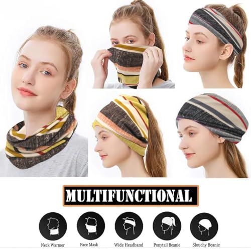 Women's Slouchy Beanie Cap Chemo Headwear Hats Scarf - color: K - Purple Yellow