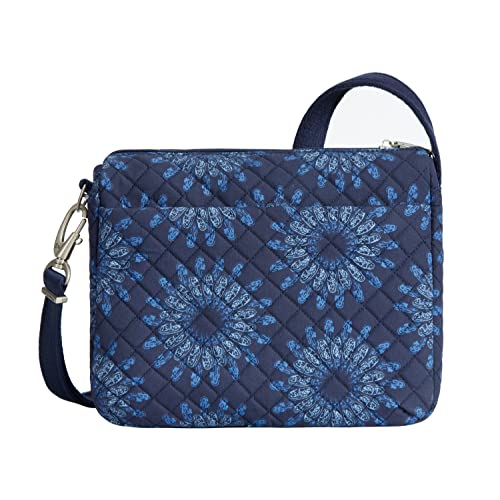 Travelon Anti-Theft Classic Small East/West Crossbody - color: Geo Sunflower