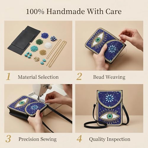 Small Crossbody Bags for Women Designer Cell Phone Bag Boho Shoulder Wallet Purse - color: Blue