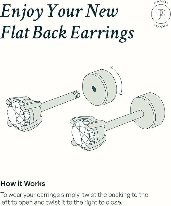PAVOI 14K Gold Plated Dainty Flat Back Earrings for Women - Hypoallergenic Sterling Silver Posts Helix Cartilage Piercing Jewelry - Emoji Motif Bow Celestial Flatback Gold Stud Earrings Screw Back - style: Wishbone