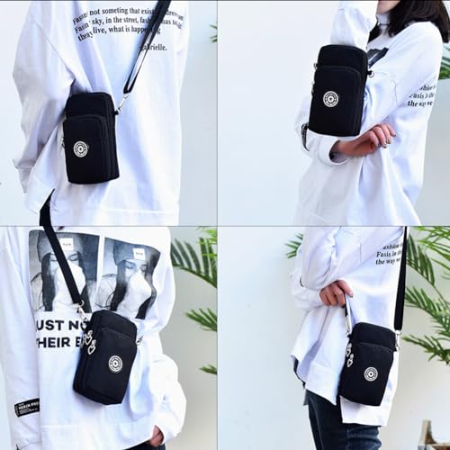 JANKS Small Crossbody Bags for Women Mini Cell Phone Purses Handbag Shoulder Bag - color: 01 Black