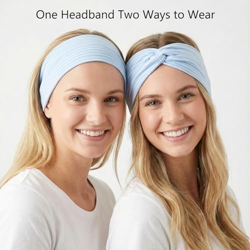 Waliah 6 Pcs Cute Headbands for Women Trendy Head Bands for Women's Hair Non Slip Fashion Headband
