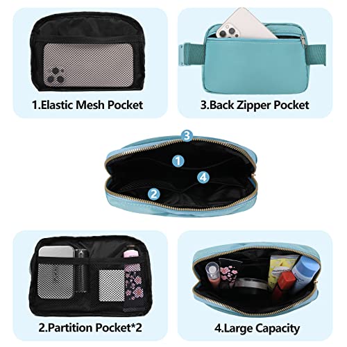 VOROLO Fanny Pack For Women And Men Crossbody Bag Belt Bag with Adjustable Strap Graduation Gifts Light Blue - color: Light Blue, style: 1 Pack Fanny Pack