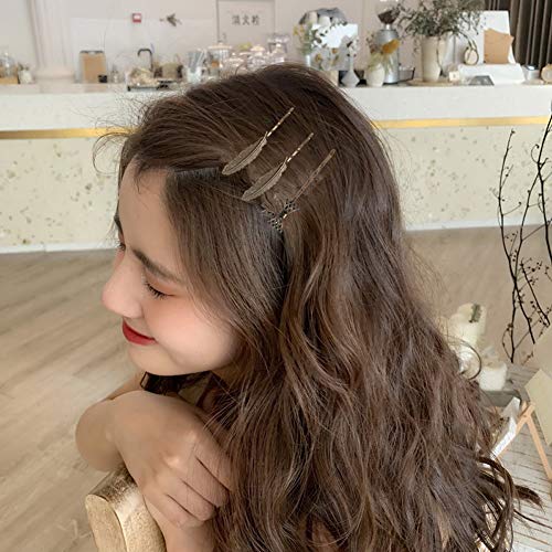 inSowni 24 Pack/12 Pairs Pretty Brown Bronze Vintage Retro Leaf Flower Butterfly Hair Pins Decorative Bobby Pins Fancy Hairpin Cute Hair Clips Thin Fine Short Hair Barrettes Accessories for Women Girl - color: 24 Pack Small Brown Fancy Cute Vintage Decora