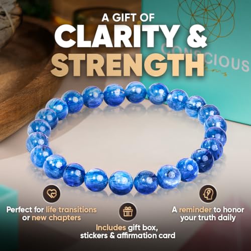 Conscious Items Spiritual Bracelets for Women & Men, Healing Crystal Bracelet with Natural Stones for Meditation, Chakra Alignment & Inner Transformation - style: My Truth, My Power