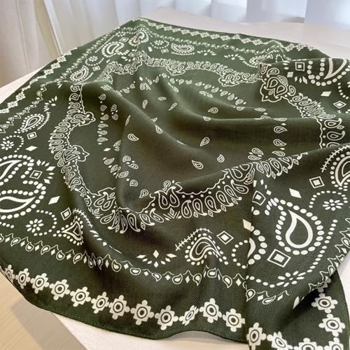 K-Elewon Women Medium Square Scarf Head Scarf Neck Scarf Hair Scarf Head Sleeping Wraps Bandana Scarfs for Women - color: V10
