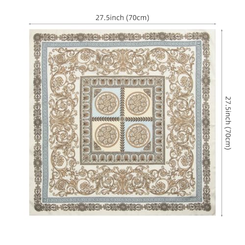 RIIQIICHY Women Head Hair Scarf Like Satin Silk Scarf Sleeping Hair Wrapping Night 27.5" - color: C002