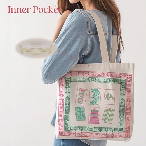 Aesthetic Tote Bag for Women | Medium Size with Inner Pocket | Stylish & Practical - color: Teal