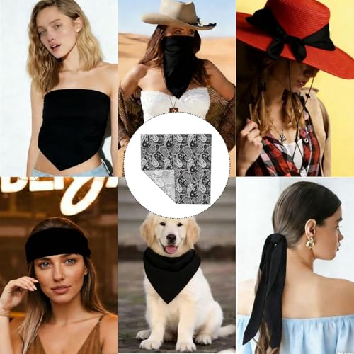 Bandana, Soft Outdoor Head Scarf For Women ＆ Men Multi-Purpose Headband Hair Scarf And Neck Wraps Protective Coverage - color: Paisley3