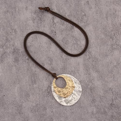 Chunky Necklace for Women Boho Pendant Necklace Statement Western Choker Necklaces for Women Vintage Bohemian Jewelry - style: Bohemian Style Necklace