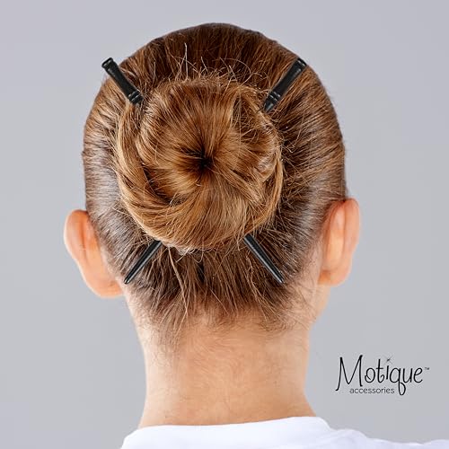 Carved Wooden Hair Sticks Set, Traditional Hair Chopsticks, 7 inches, 2 Pack, Vintage Style (Black) - color: Black