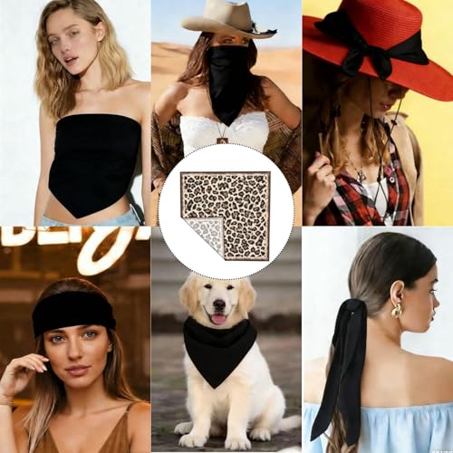 Head Scarf Hair Neck Scarves for Women Fashion Silk Satin Purse Bag Scarfs Handbags Bandana Neckerchief - color: Animal Leopard Print