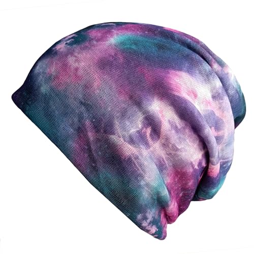 Women's Baggy Slouchy Beanie Chemo Hat Cap Scarf - color: 3 Pack-multicolor B