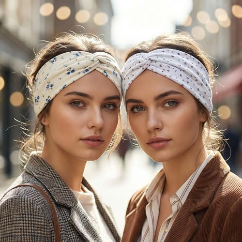 Waliah 6 Pcs Cute Headbands for Women Trendy Head Bands for Women's Hair Non Slip Fashion Headband